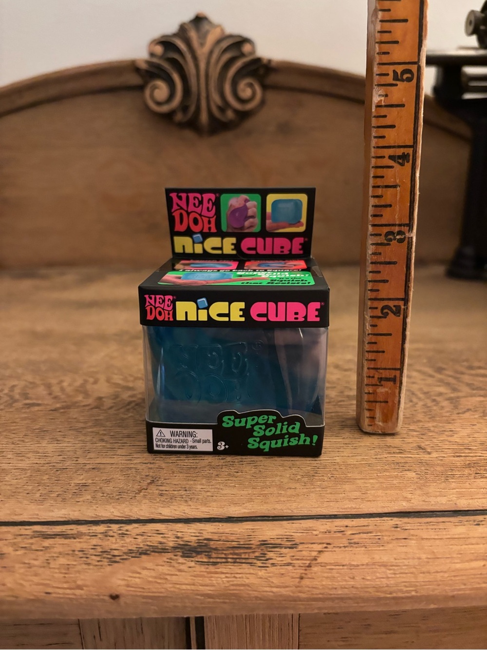 Nee Doh Nice Cube Super Solid Squish - Blue